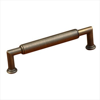 RKI CP-881-AE: 5" cc Cylinder Middle Cabinet Pull - Antique English