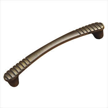 RKI CP-884-AE: 5" cc Ridges at Edge Cabinet Pull - Antique English