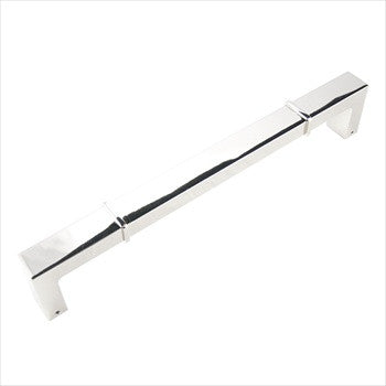 RKI PH-6631-PN: 12" cc Newbury Square Bar Appliance Pull - Polished Nickel