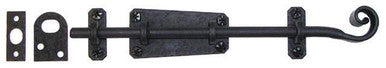 Acorn RL6BP: 9" Surface Bolt - Black Rough Iron