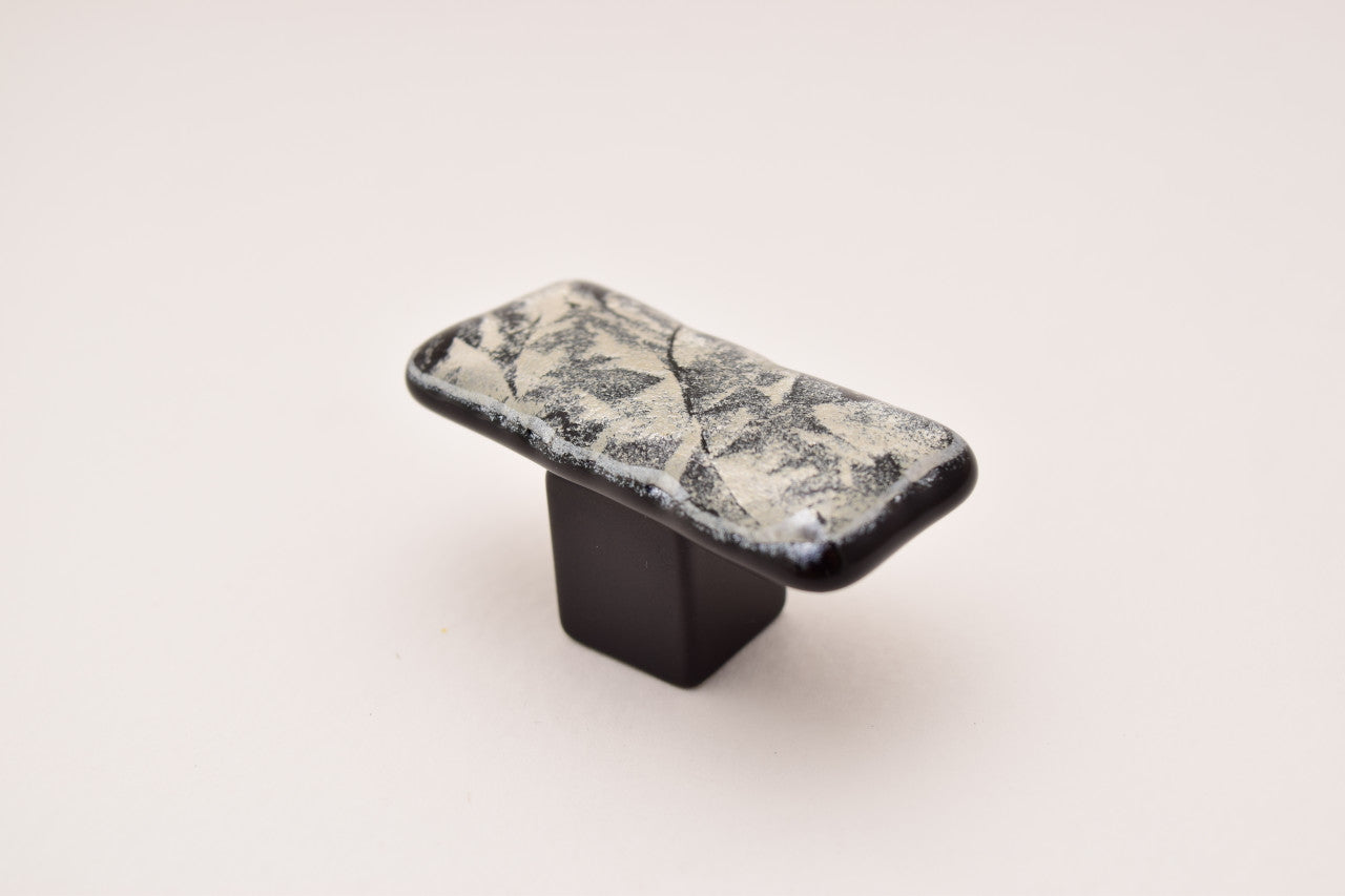 Grace White RMF2: MoonFrost2 Cabinet Knob - Silver/Black