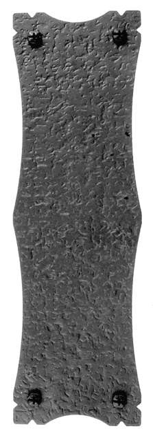 Acorn RMSBP: 10" x 3-3/8" Decorative Push Plate - Black Iron