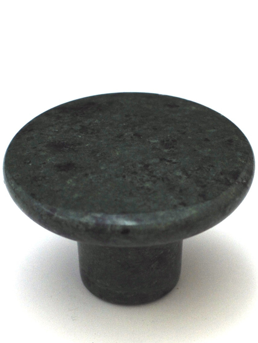 Cal Crystal RNG-1: 1-1/2" Round Marble Cabinet Knob - Green