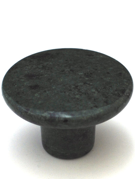 Cal Crystal RNG-1: 1-1/2" Round Marble Cabinet Knob - Green