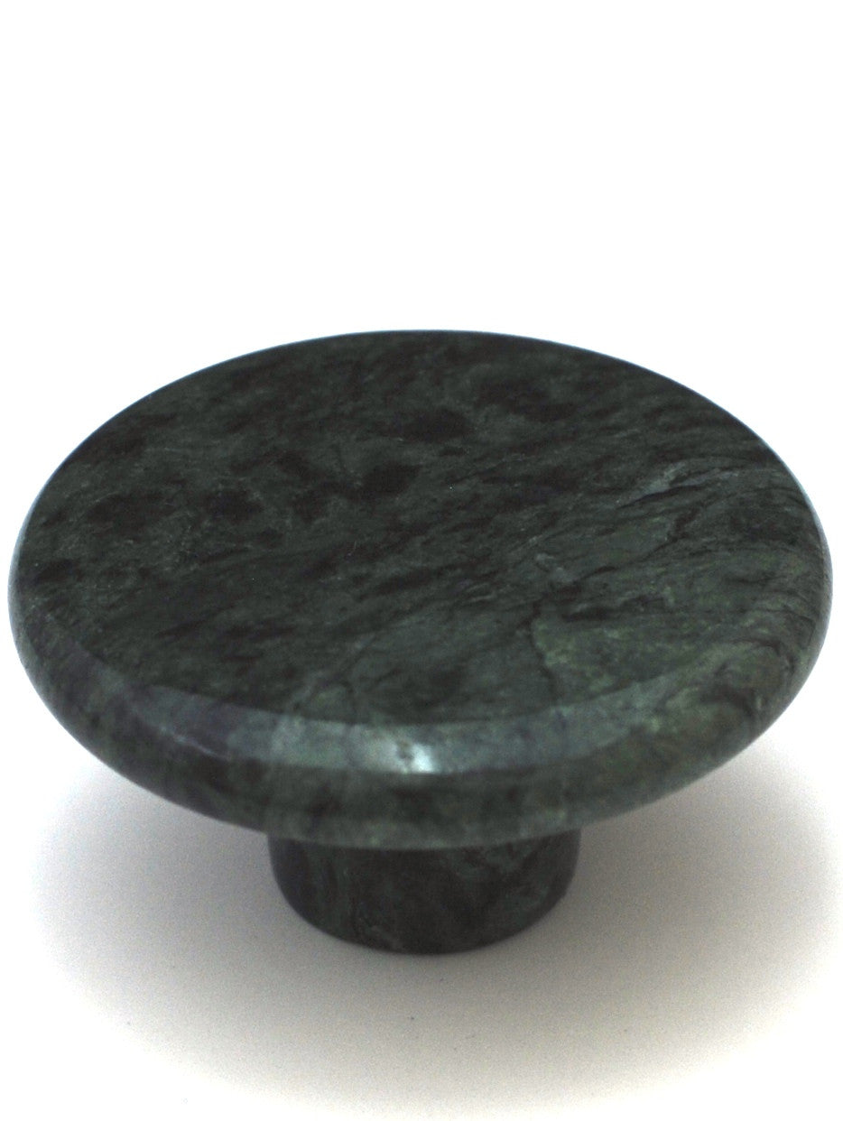 Cal Crystal RNG-2: 1-3/4" Round Marble Cabinet Knob - Green