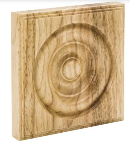 Hardware Resources ROS6-RW: 5-1/2" Traditional Rosette - Rubberwood
