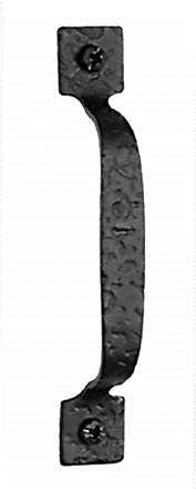 Acorn RP6BP: 4-13/16" Square Handle Cabinet Pull - Black Rough Iron