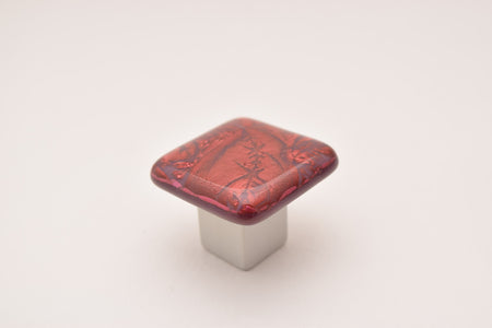 Grace White RRF1: RoseFrost 1 Cabinet Knob - Rose/Purple