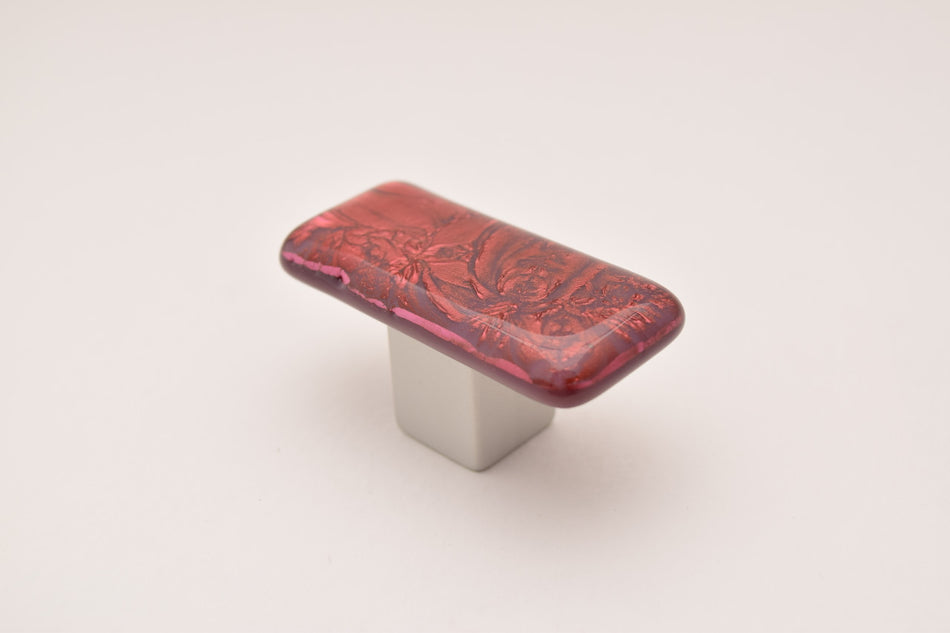 Grace White RRF2: RoseFrost 2 Cabinet Knob - Rose/Purple