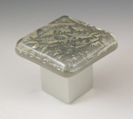 Grace White RSF1: SilverFrost 1 Cabinet Knob - Silver/Grey