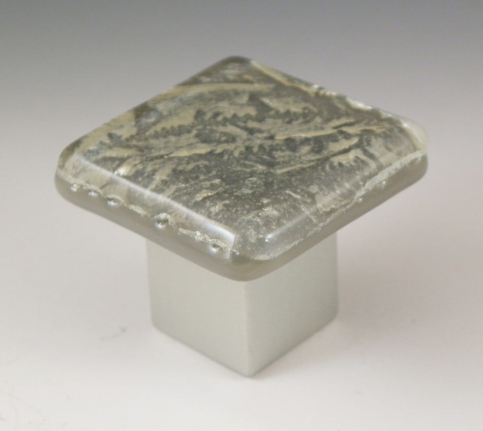 Grace White RSF1: SilverFrost 1 Cabinet Knob - Silver/Grey