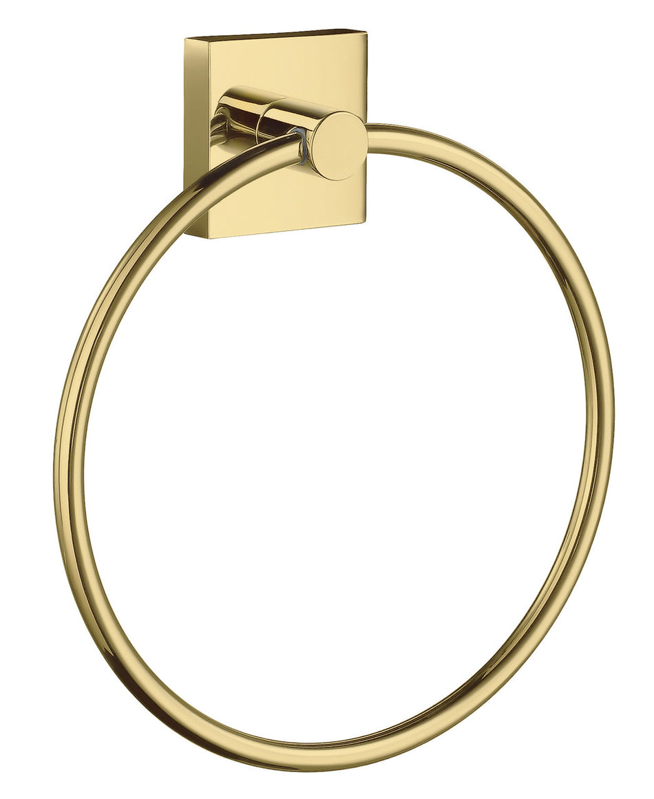 Smedbo RV344: House Towel Ring - Polished Brass