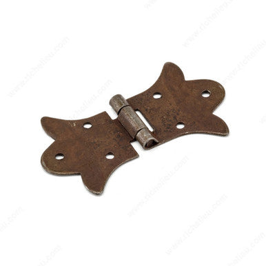 Richelieu 111485907: 3-3/8" Forged Iron Cabinet Hinge - Wrought Iron