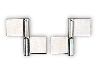 Sugatsune S-6166-2-R: 4" Lift-off Weld-on Hinge (right) - Satin Stainless Steel
