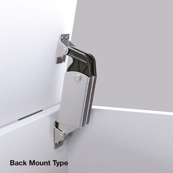 Sugatsune S-AT02W: Heavy Duty Spring Loaded Lid Stay - Plain Stainless Steel