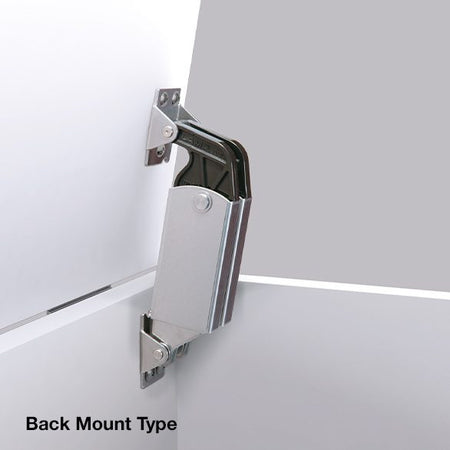 Sugatsune S-AT02W: Heavy Duty Spring Loaded Lid Stay - Plain Stainless Steel