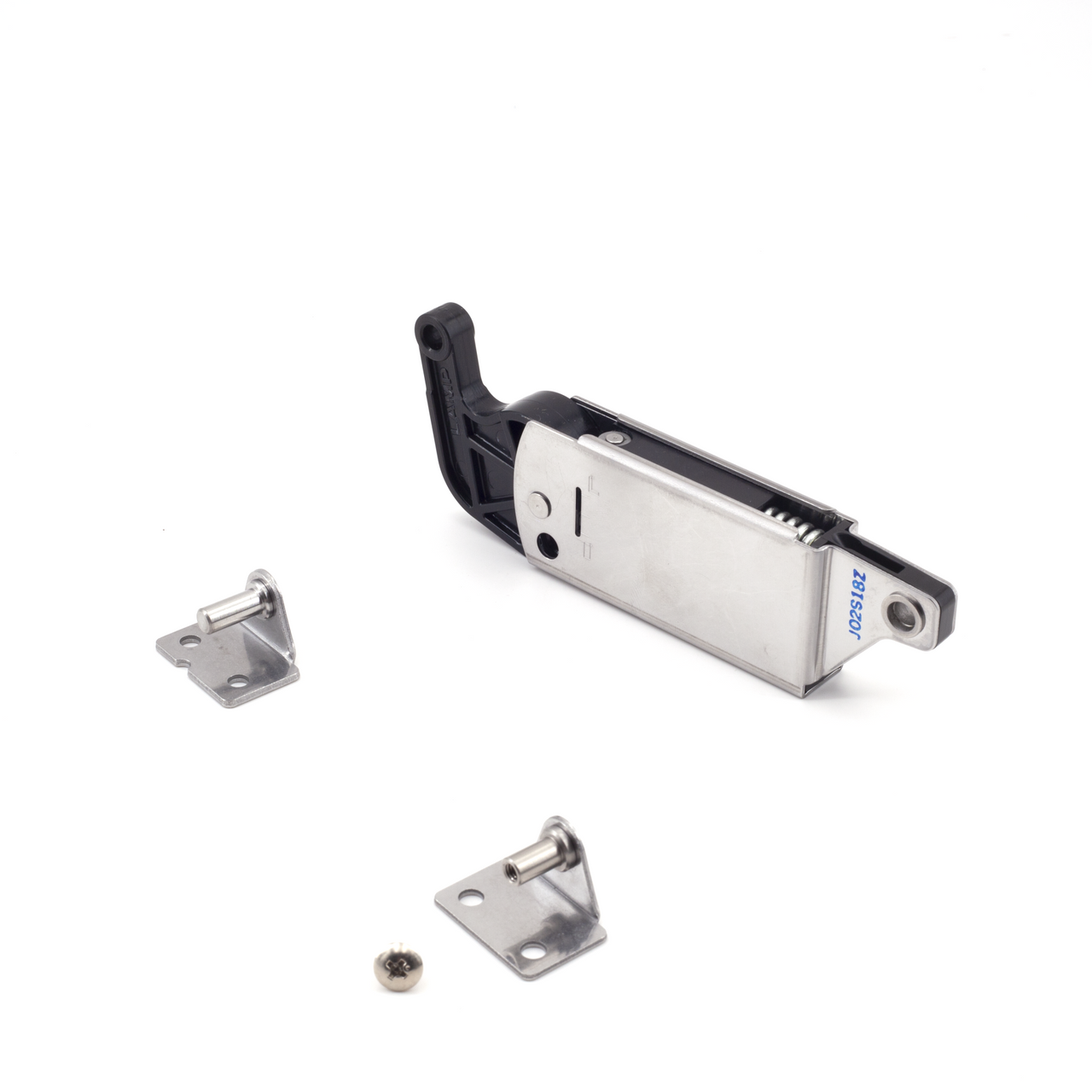 Sugatsune S-AT02S: Back Mount Spring-Loaded Lid Stay - Plain Stainless Steel