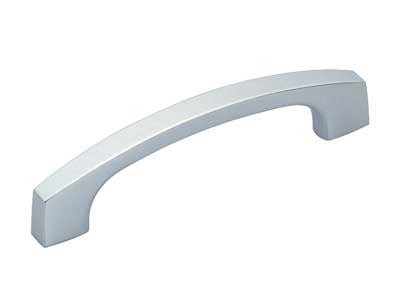 Sugatsune SAZ-121: 4"cc Curved Bar Cabinet Pull - Polished Chrome
