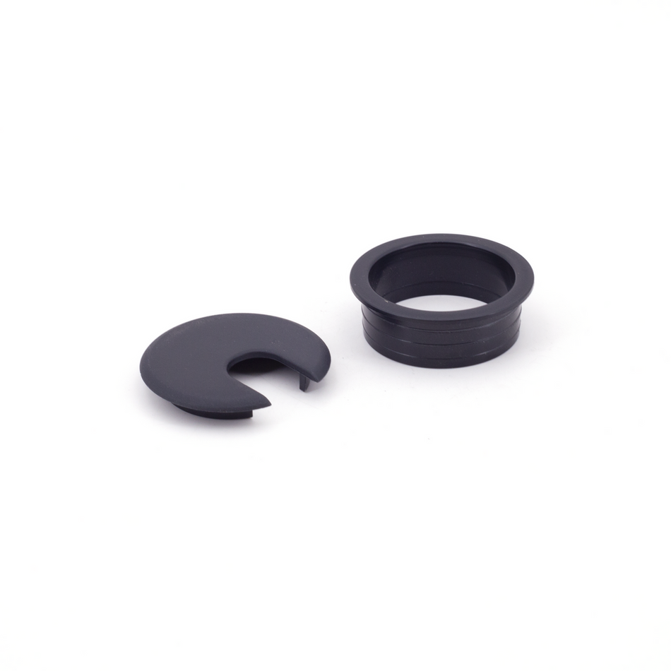 Sugatsune S51/BLK: 51mm Round Cable Grommet - Black