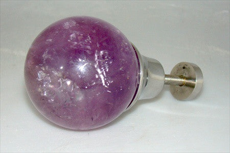 Myterra Pull Knob Amethyst Polished Nickel 2 3/8 Inch Dia. 1