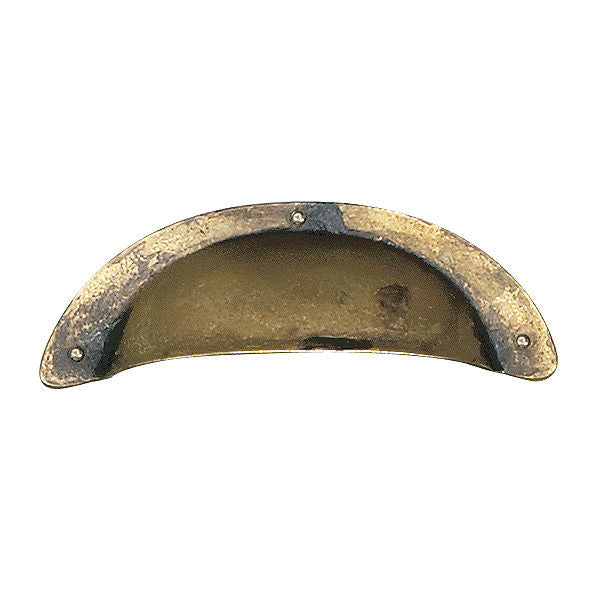 Richelieu 1512296163: 3-3/4" Povera Cup Cabinet Pull - Oxidized Brass