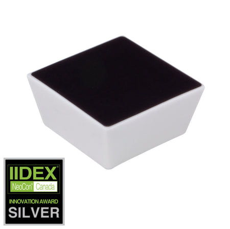 Richelieu 2030503090: 2" Porcelain Square Cabinet Knob - Black, White