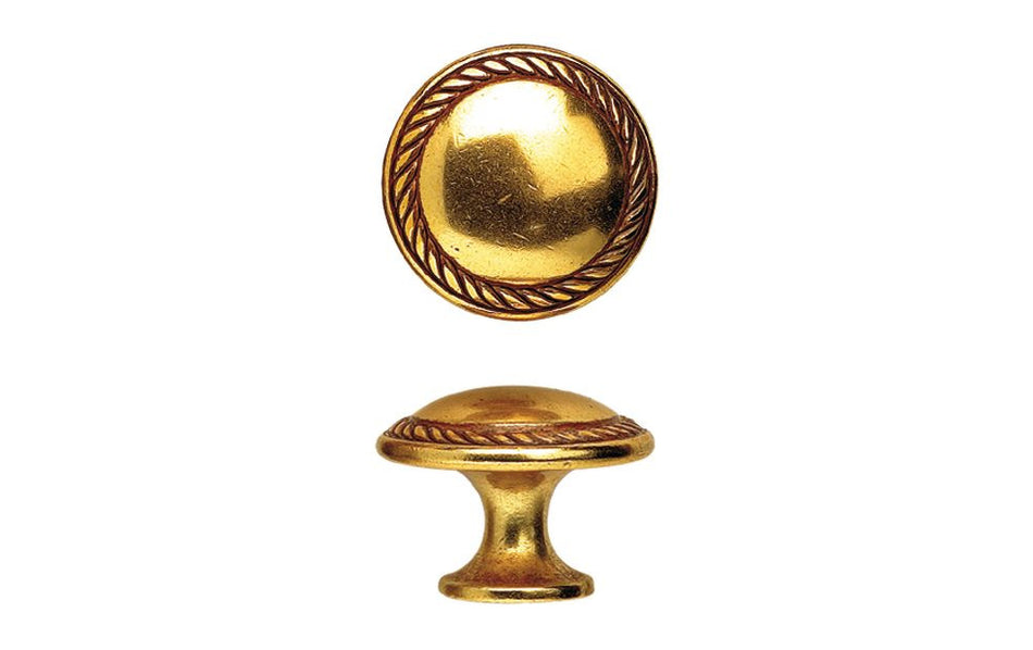 Richelieu 24223030163: 1-3/16" Traditional Round Cabinet Knob - Oxidized Brass