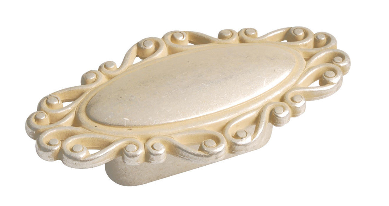 Richelieu 24258079147: 3-5/32" Traditional Oval Cabinet Knob - Oriental Silver