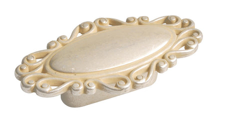 Richelieu 24258079147: 3-5/32" Traditional Oval Cabinet Knob - Oriental Silver