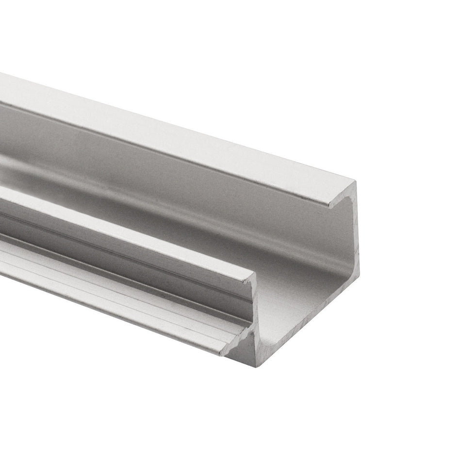 Richelieu 31821210: 144" Contemporary Channel Pull Handle - Satin Aluminum
