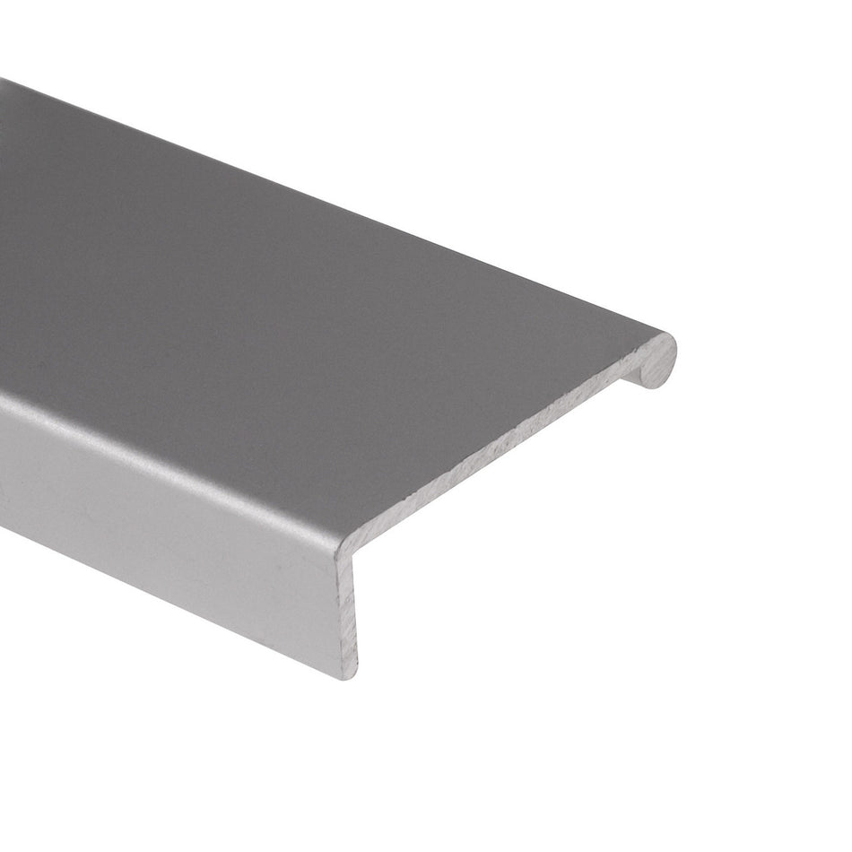 Richelieu 31861210: 144" Contemporary Edge Pull Handle - Satin Aluminum