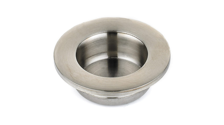 Richelieu 340235195: Contemporary Recessed Round Cabinet Pull - Brushed Nickel