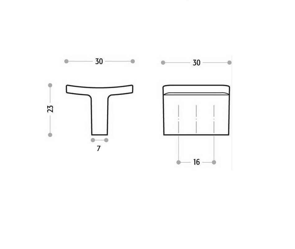Richelieu 35716195: 1-3/16" Fusion Square Cabinet Knob - Brushed Nickel