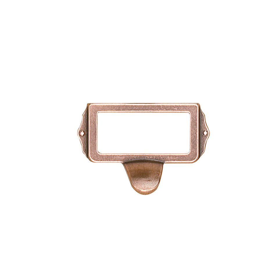 Richelieu 45124193: 3" Povera Label/Card Holder w/Tab -Old Copper