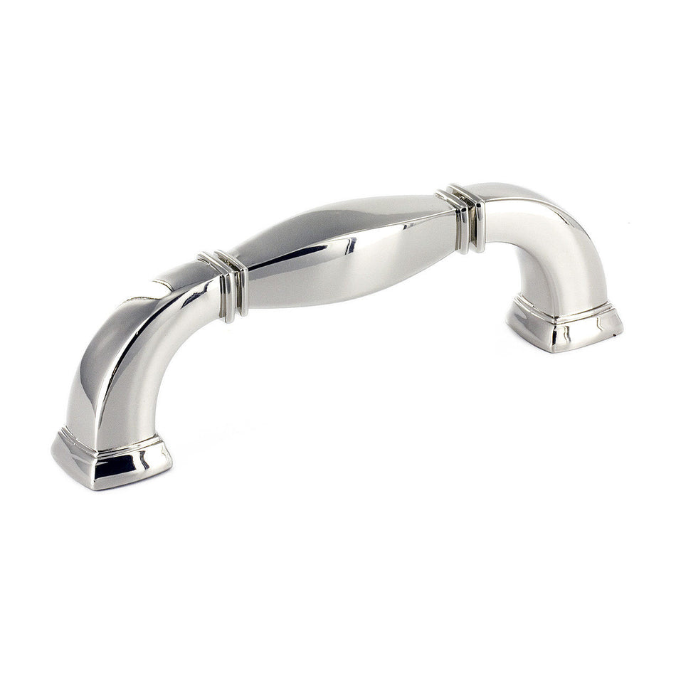 Richelieu 502104180: 4" cc Transitional Cabinet Pull - Polished Nickel