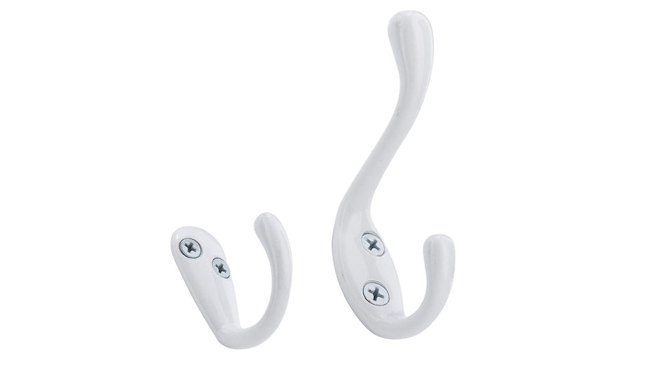 Richelieu 60601WR: Utility Wall Hooks (6-Pack) - White