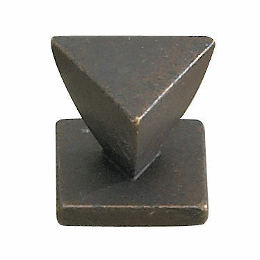 Richelieu 61636228138: 1-3/16" Art Deco Cabinet Knob - Spotted Bronze