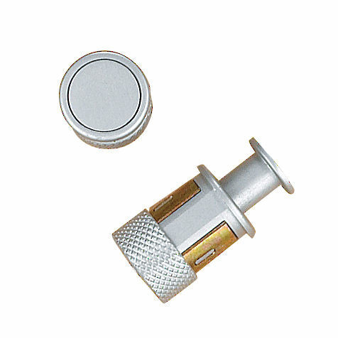 Richelieu 61642732174: 1" Push Button Cabinet Knob - Matte Chrome