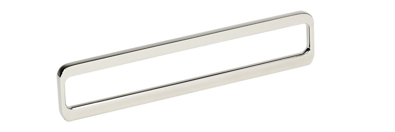 Richelieu 685160180: 96mm cc to 160mm cc Exclusive Rectangular Cabinet Pull - Polished Nickel