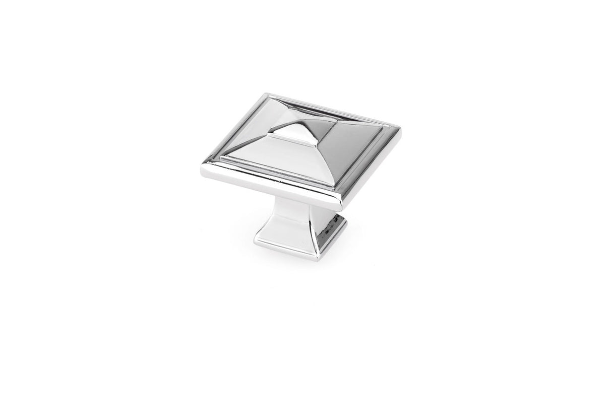 Richelieu 68893838180: 1-1/2" Matera Square Cabinet Knob - Polished Nickel