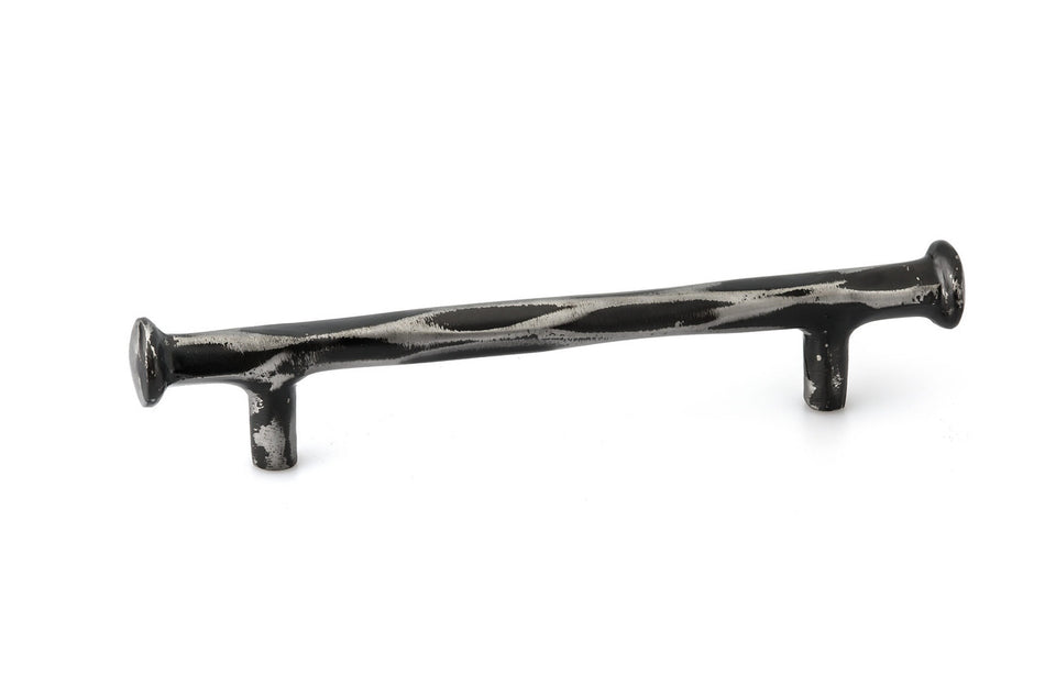Richelieu 7430128903: 128mm cc Rustic Forged Iron Cabinet Pull - Antique Iron
