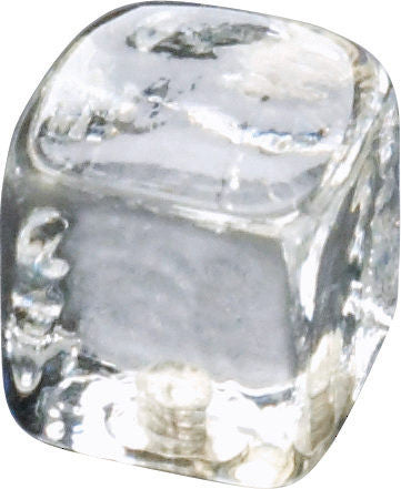 Richelieu 77882511: 1" Murano Glass Cube Cabinet Knob - Clear
