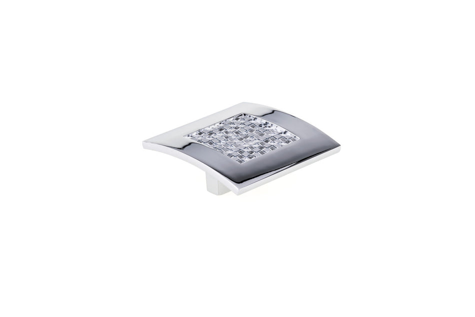 Richelieu 783332140: 2-3/4" Contemporary Square Cabinet Knob - Chrome