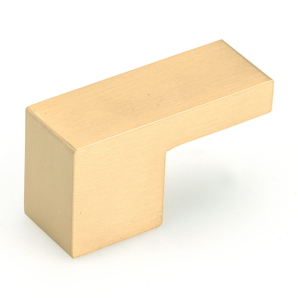Richelieu 79761654165: 16mm cc L-Shape Cabinet Pull - Brushed Gold