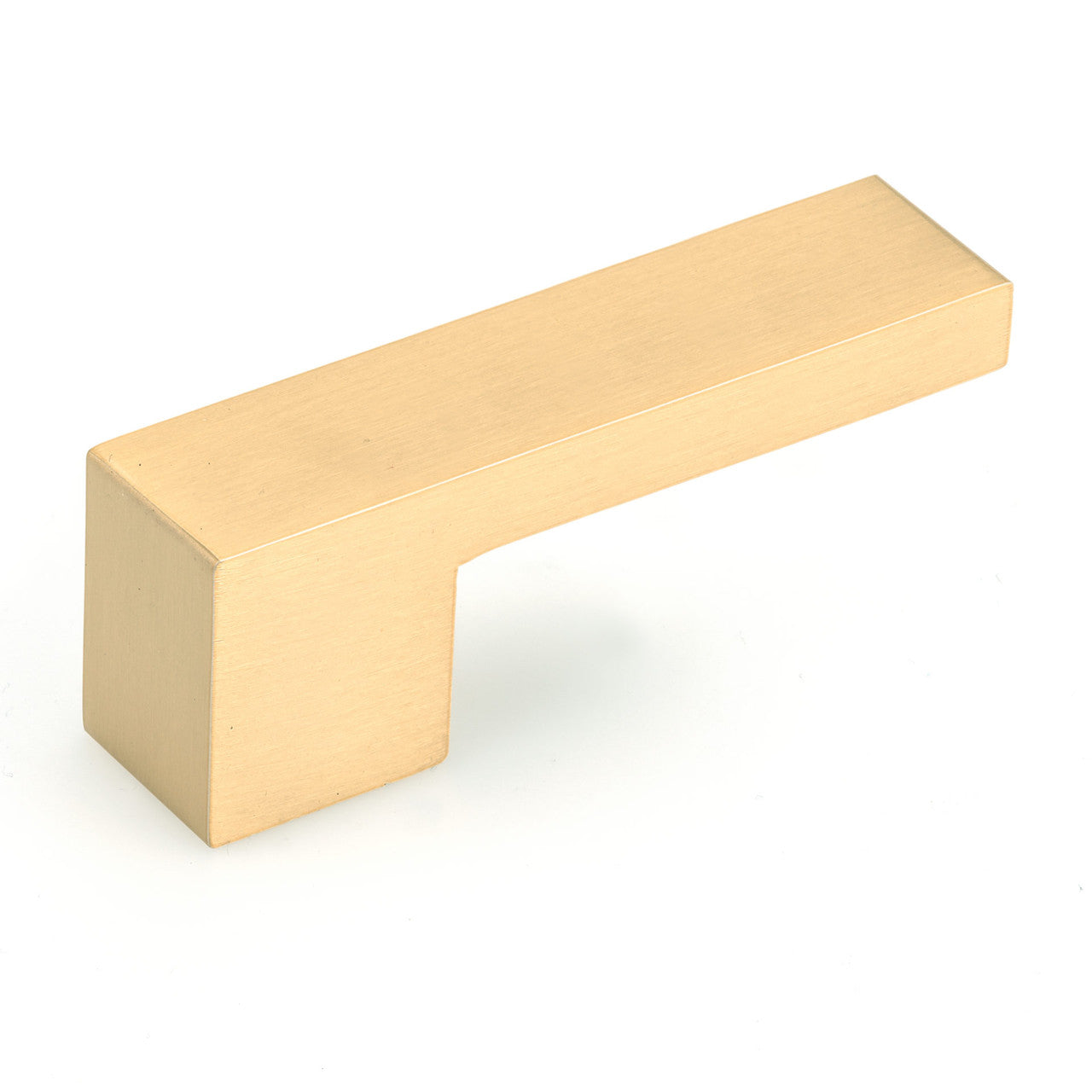 Richelieu 79761699165: 16mm cc L-Shape Cabinet Pull - Brushed Gold