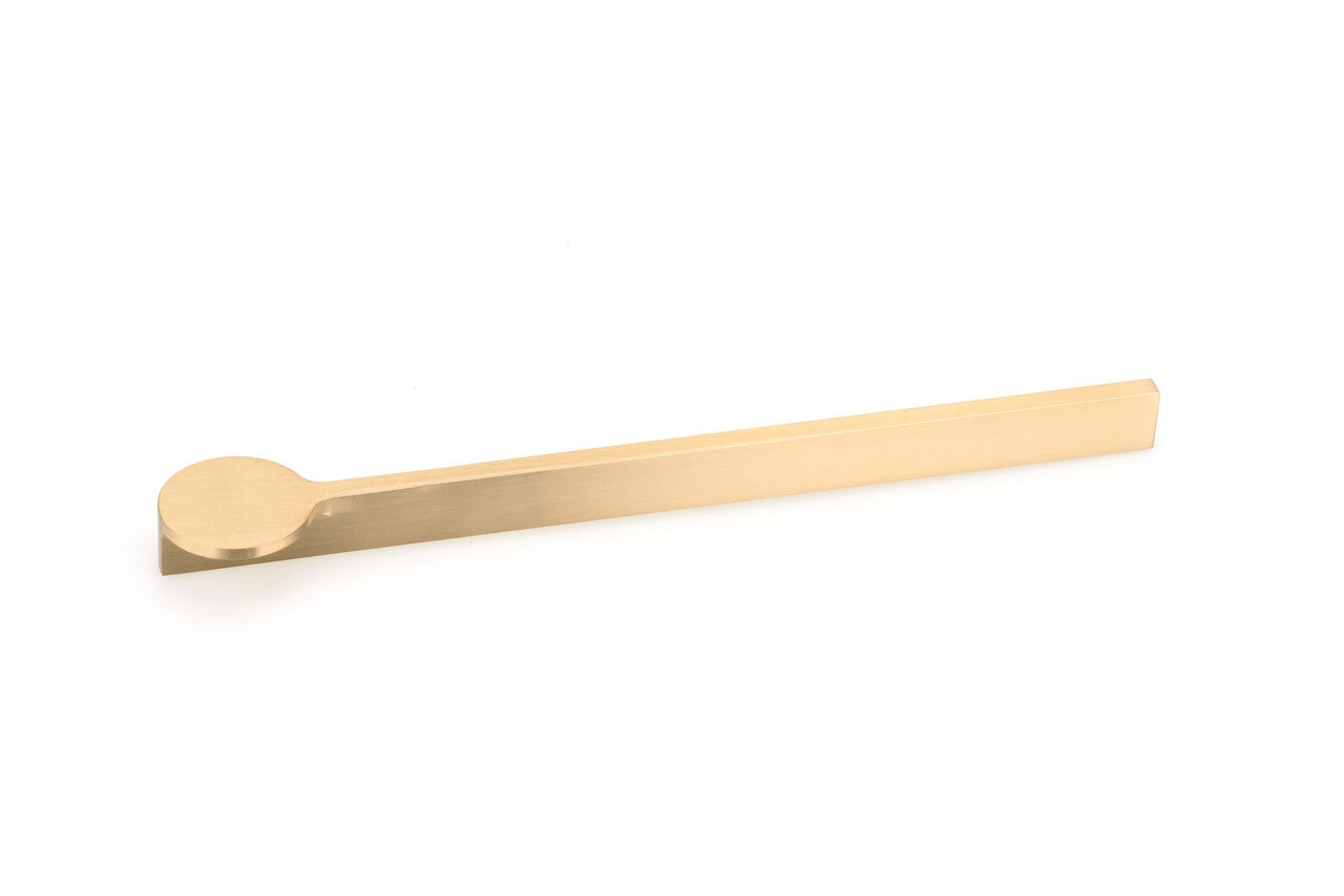 Richelieu 7979256165: 256mm cc Edge Cabinet Pull - Brushed Gold