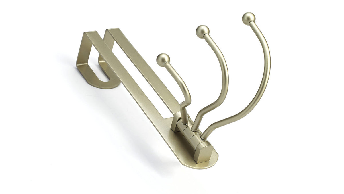 Richelieu 79921: Triple Over-the-Door Swivel Hook - Matte Nickel