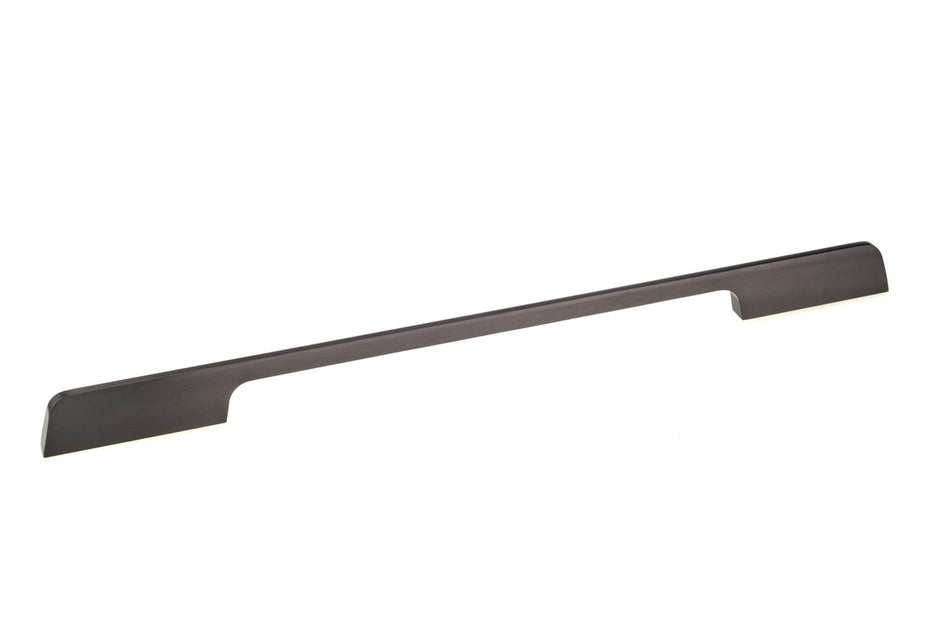 Richelieu 799632092: 320mm cc Inspiration Euro Bar Cabinet Pull - Brushed Black Nickel