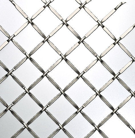 Richelieu 833234195 36 x 48" Diamond Metal Wire Mesh - Brushed Nickel