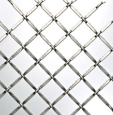 Richelieu 833246195 48 x 72" Diamond Metal Wire Mesh - Brushed Nickel
